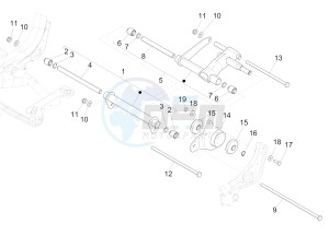 Medley 150 4T ie ABS (EMEA) drawing Swinging arm