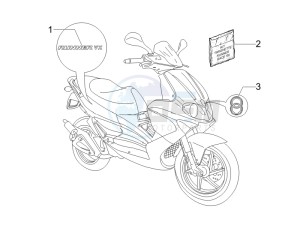 Runner 125 VX 4t Race drawing Plates - Emblems