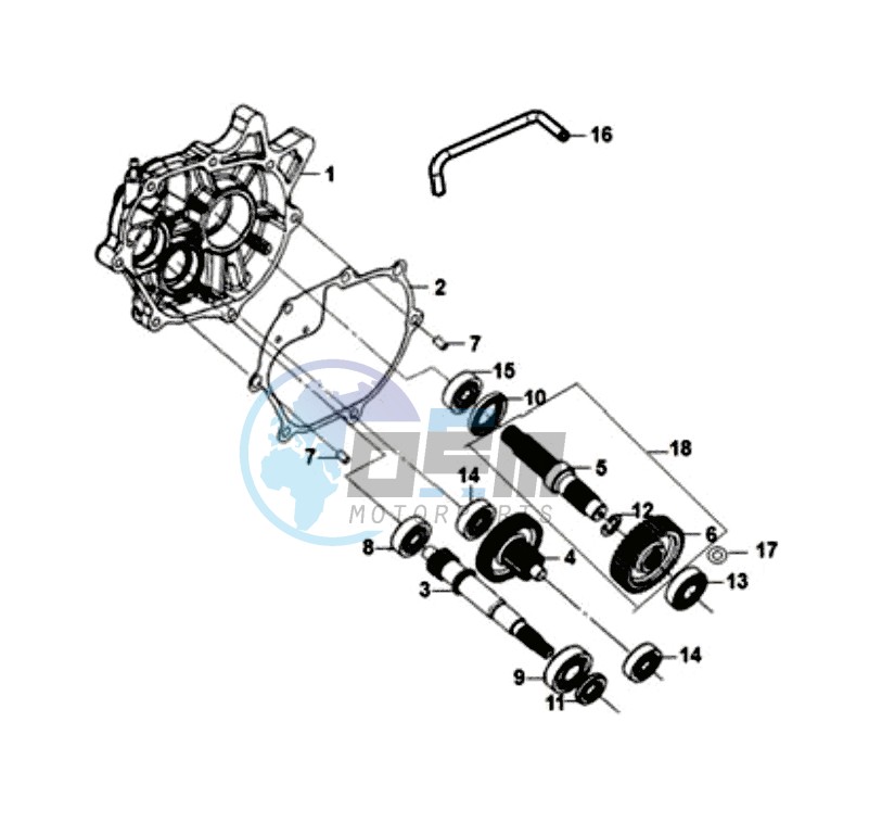 MISSION CASE - DRIVE SHAFT