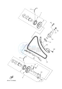 YFM700FWBD YFM70KPSJ KODIAK 700 EPS SPECIAL EDITION (B32D) drawing CAMSHAFT & CHAIN