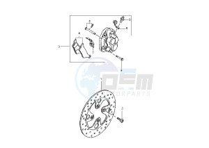 YP E MAJESTY 125 drawing FRONT BRAKE CALIPER