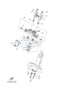 MTM690 XSR700 (B347 B347 B347 B347) drawing STEERING