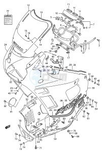 GSX600F (E28) Katana drawing COWLING (MODEL K)