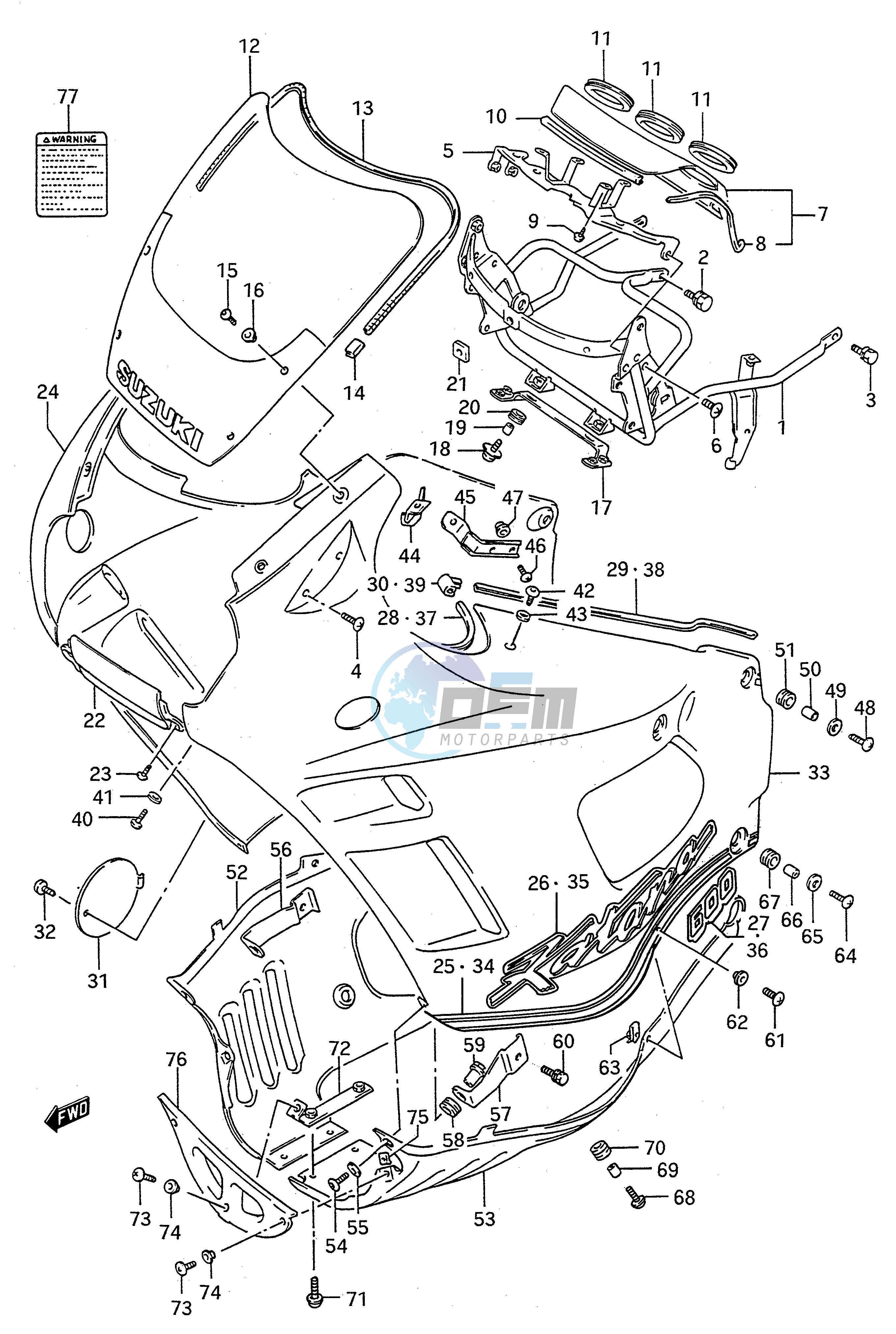 COWLING (MODEL K)