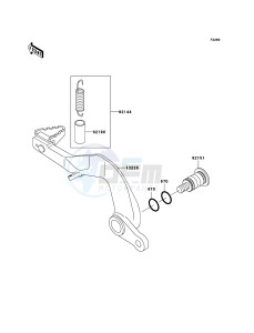 KX85 / KX85 II KX85A7F EU drawing Brake Pedal