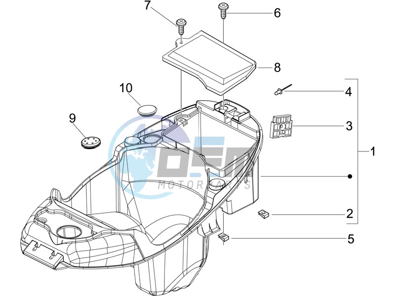 Helmet box - Undersaddle