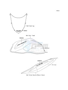 ZR 750 K [Z750S] (K6F) K6F drawing DECALS-- SILVER- --- CN- -