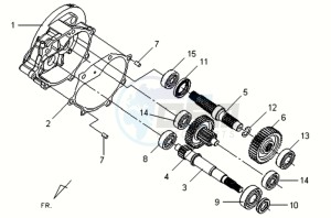 VS 125 drawing TRANSMISSION