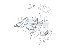 TW 125 drawing SIDE COVERS