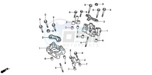 VT600C drawing CAMSHAFT HOLDER