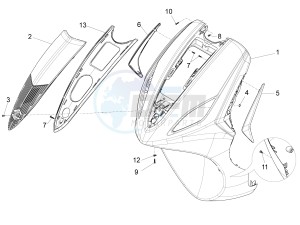 Fly 50 4t 4v drawing Front shield