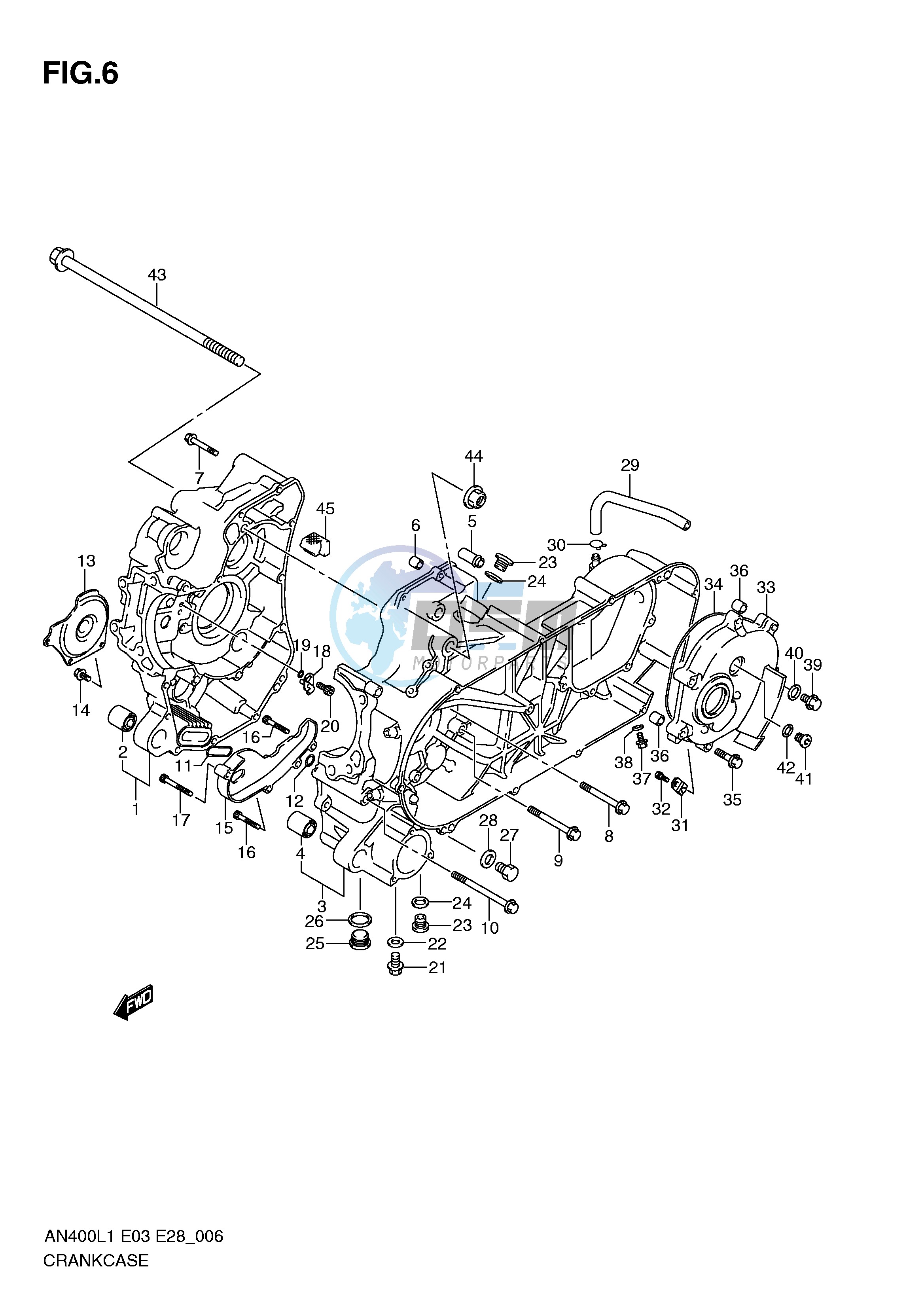 CRANKCASE (AN400L1 E33)