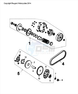 DJANGO 50 4T HERITAGE drawing TRANSMISSION