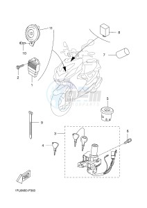 NS50N AEROX NAKED (1PL8 1PL8 1PL8) drawing ELECTRICAL 1