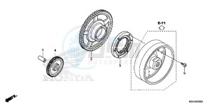 VFR1200XD Europe Direct - (ED) drawing STARTING CLUTCH