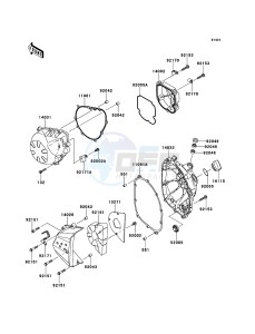 Z750R ZR750NCF UF (UK FA) XX (EU ME A(FRICA) drawing Engine Cover(s)