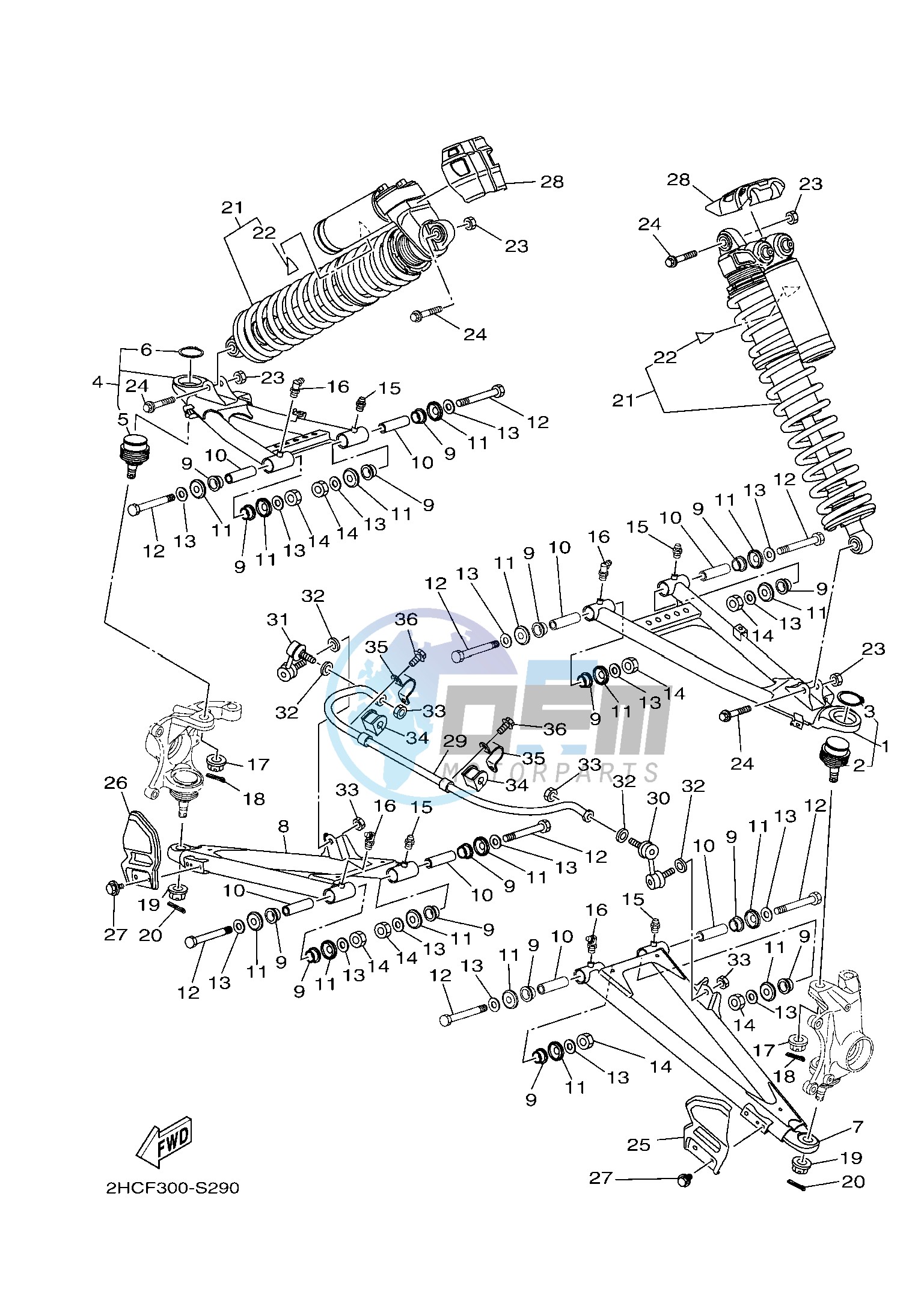 FRONT SUSPENSION & WHEEL