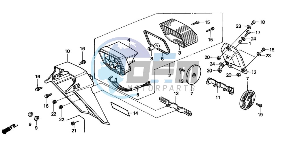 TAILLIGHT/REAR FENDER (B/E/F/IT/N/PO)