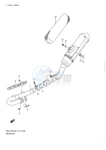 RM-Z 450 drawing MUFFLER L1