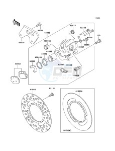 KX85 / KX85 II KX85-A5 EU drawing Rear Brake