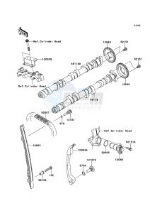 Z1000 ZR1000DDFA FR GB XX (EU ME A(FRICA) drawing Camshaft(s)/Tensioner