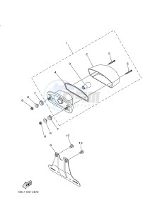 YFM300 RAPTOR 300 (1SC2 1SC3 1SC1 1SC1) drawing TAILLIGHT