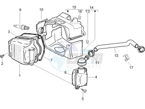 LX 150 4T E3 drawing Cylinder head cover