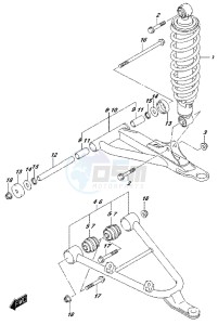 LT-A500XP drawing FRONT SUSPENSION ARM