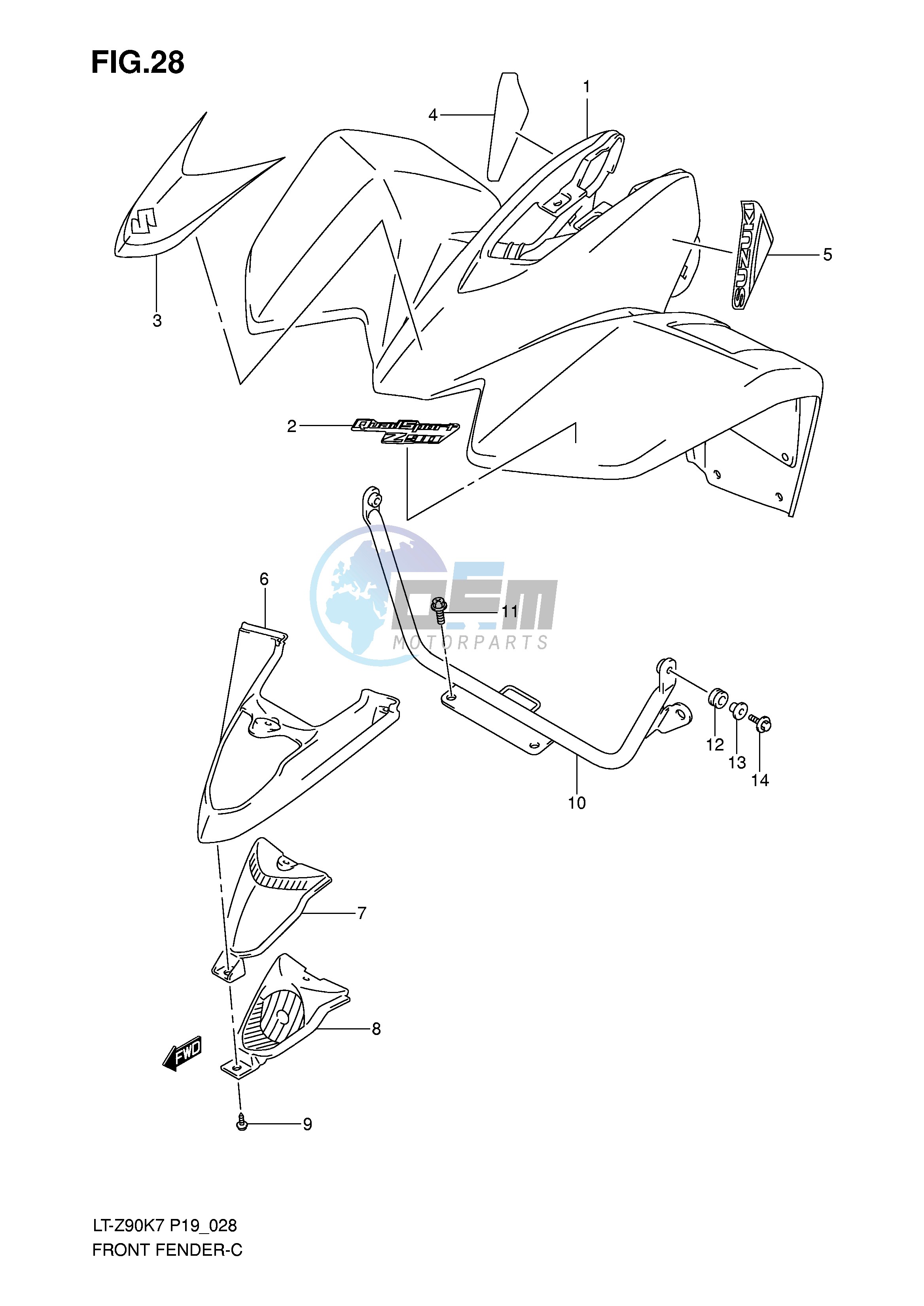 FRONT FENDER (MODEL K7)