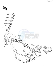 KZ 305 B [LTD] (B2-B3) [LTD] drawing FRAME