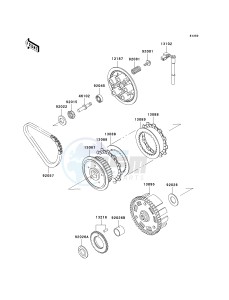 EN 500 C [VULCAN 500 LTD] (C6-C9) [VULCAN 500 LTD] drawing CLUTCH