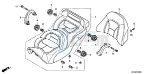 GL1800F GoldWing - GL1800-F 2ED - (2ED) drawing SEAT