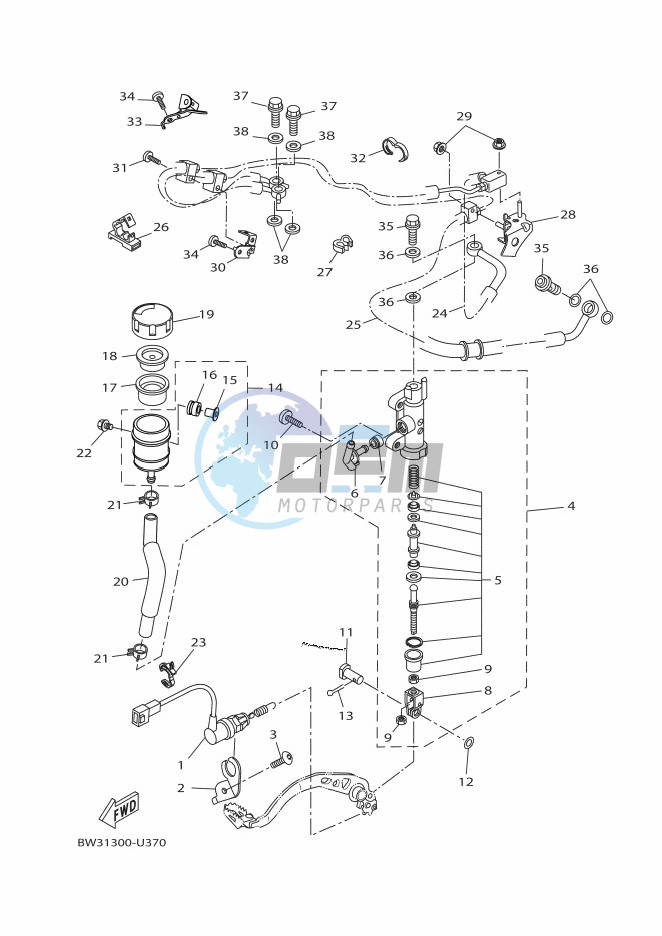 REAR MASTER CYLINDER