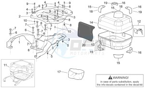 Scarabeo 125-150-200 (eng. Rotax) drawing Top box with angulars