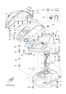 YZF-R125 R125 (5D78 5D78 5D78) drawing FUEL TANK