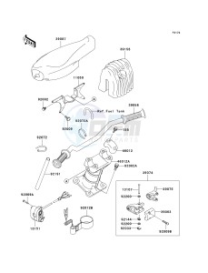 JT 1100 G[1100 STX D.I.] (G1 ) [1100 STX D.I.] drawing HANDLEBAR