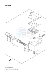 AN400 ABS BURGMAN EU-UK drawing FRONT MASTER CYLINDER