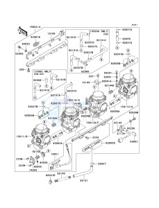 ZR 1200 A [ZX 1200 R] (A1-A3) drawing CARBURETOR