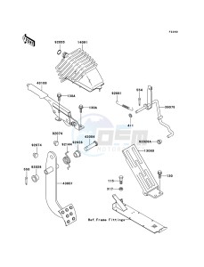 MULE 3010 DIESEL 4x4 KAF950-B3 EU drawing Brake Pedal