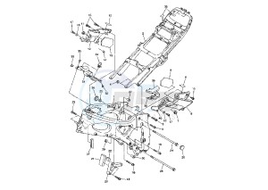 YZF R6 600 drawing FRAME