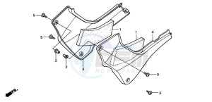 CB600F2 HORNET S drawing SIDE COVER