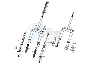 PADDOCK - 50 cc drawing FRONT FORK