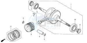 SCV100F LEAD drawing CRANKSHAFT/PISTON