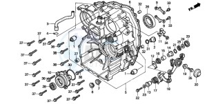 GL1500A GOLDWING ASPENCADE drawing REAR CASE