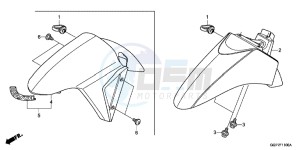 NSC50WHC drawing FRONT FENDER