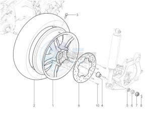 MP3 300 YOURBAN LT RL-SPORT NOABS E4 (EMEA) drawing Rear wheel