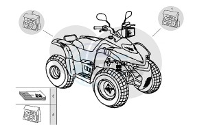 Quasar 125-180 drawing Decal set-Use-maintenance book