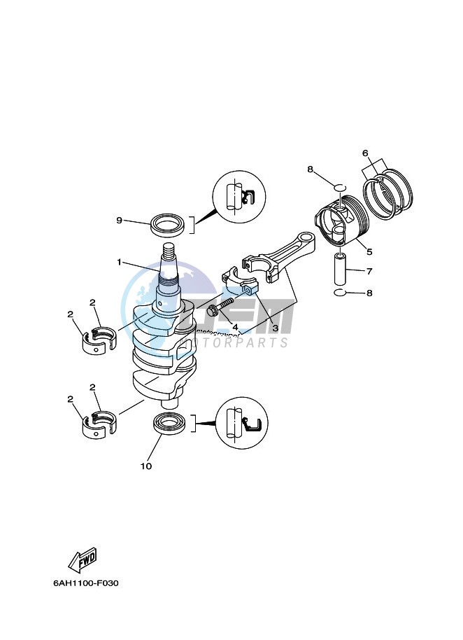 CRANKSHAFT--PISTON