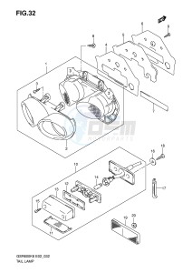 GSR600 (E2) drawing TAIL LAMP