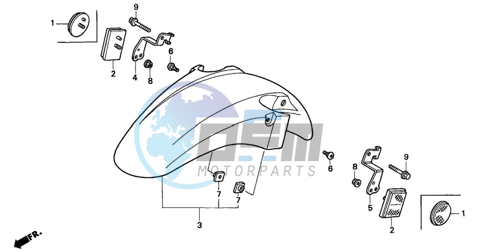 FRONT FENDER (CBR600FS/3S/T/3T/SET)